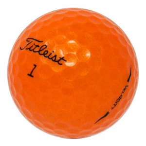 12 Titleist Velocity Orange Mint Used Golf Balls AAAAA - Picture 1 of 8