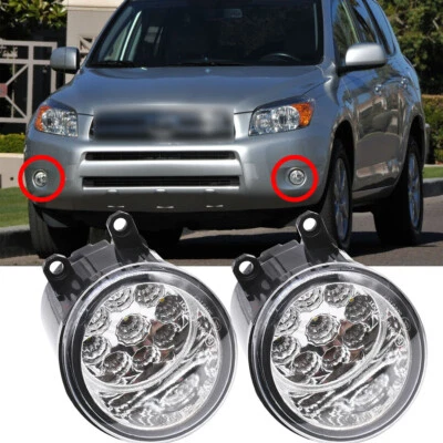 Par de luces antiniebla transparentes para parachoques delantero Toyota RAV4 2006-2007 aptas para Toyota RAV4 Foto 1 de 4