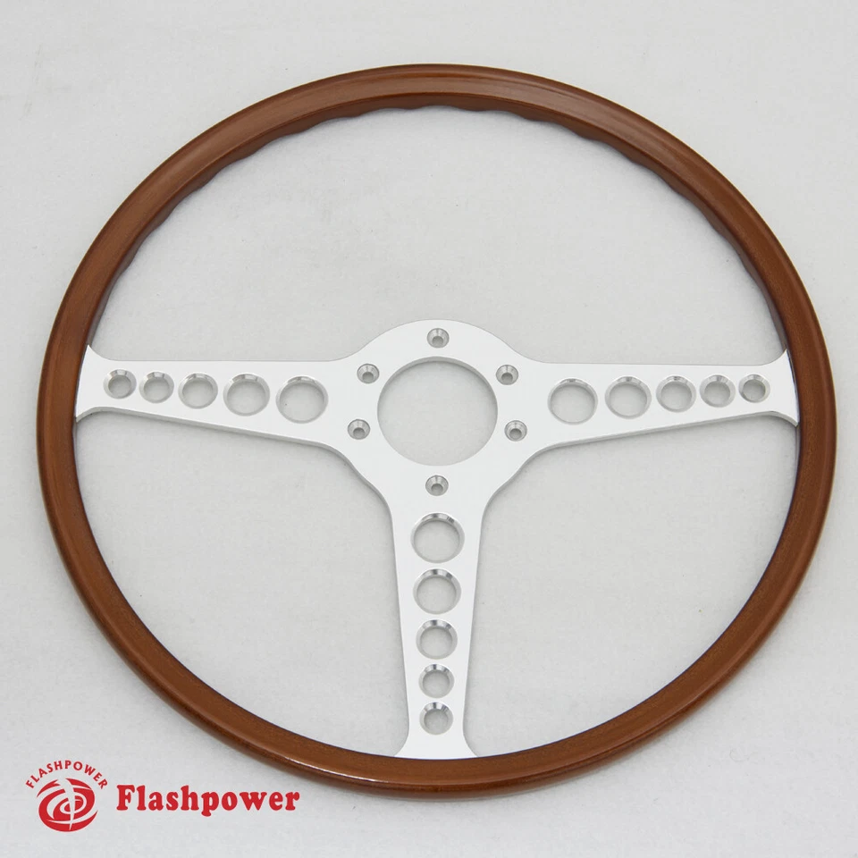 15'' Jaguar E-type Hot Rod Reproduction Original Steering Wheels - Image 1 of 2
