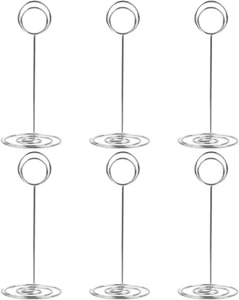 10-Pack Silver Table Number Holders – Photo Memo Clips for Weddings, Events & De - Picture 1 of 12