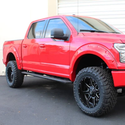 4PCS Fender Flares Fit For 09-14 Ford F150 Styleside Pocket Rivet Bolt-on Style  - Image 1 of 4