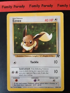 Eevee 40hp 55/82 Pokemon Card Wizards Team Rocket English 161 - Picture 1 of 2