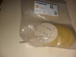 STARCKE 3" KLETT GOLD DA SCHLEIFPAPIER 600 KÖRNUNG 50 SCHEIBEN PRO BEUTEL - Bild 1 von 1