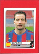 CHAMPIONS OF EUROPE 1955-2005 Figure Sticker No. 71 - BARCELONA - GIULY