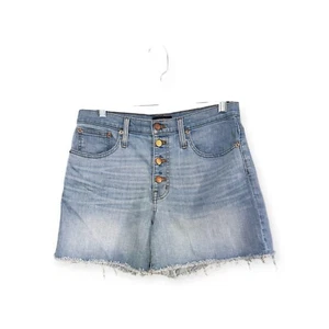 J.crew Jean Shorts Women’s Size 28 High Rise Button Fly - Picture 1 of 9
