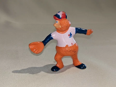Youppi #3 Montreal Expos Mascot PVC Figure, 2 3/4"  1980's Plastiques Gagnon Cover