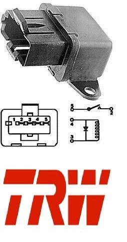 Engine Cooling Fan Motor Relay BUICK SKYHAWK CIMARRON CAVALIER FIRENZA PONTIAC  - Изображение 1 из 4