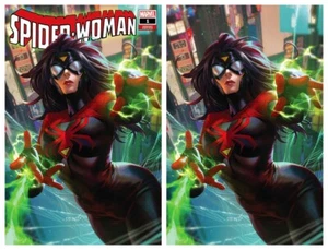 Spider-Woman #1 Derrick Chew Virgin & Trade Set - NM or Better - Limited To 600 - Picture 1 of 2