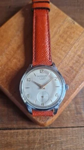 Orologio Hosam quadrante color crema cassa in acciaio lancette dorate - Foto 1 di 10