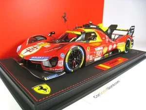 FERRARI 499P #50 WINNER 24H LE MANS 2024 1/18 BBR (WITH ACRYLIC SHOWCASE) - Imagen 1 de 4