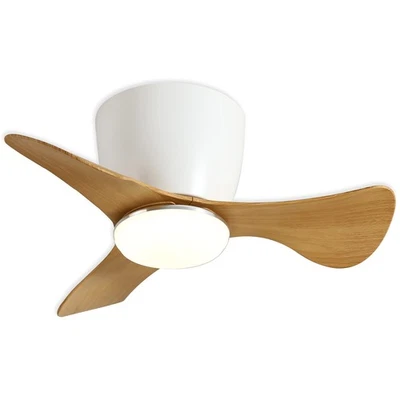 Flush Mount Ceiling Fans with Lights, 22'' Small Ceiling Fans Remote & APP Co... - Image 1 of 4