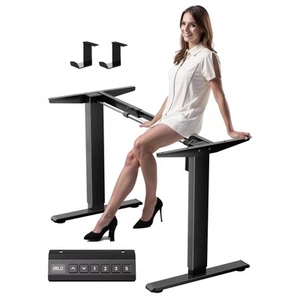 Electric Standing Desk Frame, LED Height Display, 3 Memory Presets, Height Ad... - Picture 1 of 7