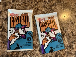 2021 Topps Heritage Baseball Pack LOT (2) MLB Baseball 9 Cards Per Pack - Picture 1 of 1