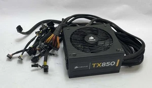 Corsair TX850 850W ATX Power Supply Unit PSU - Big Fan - 75-001311 - Afbeelding 1 van 6