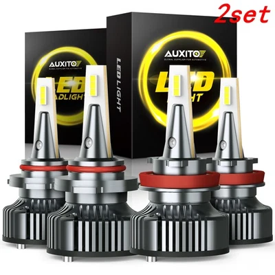 Комплект для переделки 8 светодиодных ламп 9005 H11 дальний ближний свет яркий белый EOOH W - Изображение 1 из 4