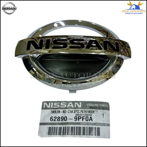 62890-9PF0A Genuine Nissan EMBLEM FRONT 628909PF0A OEM PATHFINDER - Picture 1 of 3