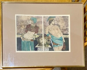 Original Hand Colored Etching Pencil Signed MacKenzie (Thomas) Perseus Salome AP - Picture 1 of 13