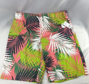 NEW City Streets Boys Fern Print Swim Trunks Size Husky Large Multi-color - Picture 1 of 9