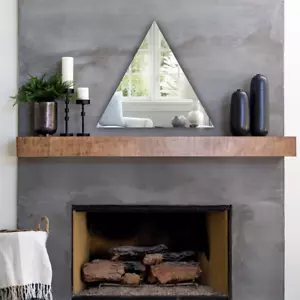 Acrylic Mirror Strong Shatter Resistant Sharp Reflection No DIY Triangle Shaped - Picture 1 of 5