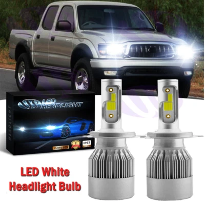 明亮 LED 车头灯转换套件灯泡适用于 1997 - 2004 年丰田塔科马高/低光束 — 第 1/4 张图片