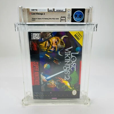 Lost Vikings 2 - Super Nintendo SNES 1997 Factory Sealed NIB Graded WATA 9.0 A++ - Image 1 of 4
