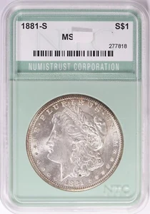 1881-S Morgan Silver Dollar Uncirculated Unc $1 - Picture 1 of 4
