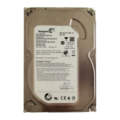 Seagate 500GB ST3500418AS 7200 RPM SATA 3.5" Desktop Internal Hard Disk Drive - Image 1 of 3