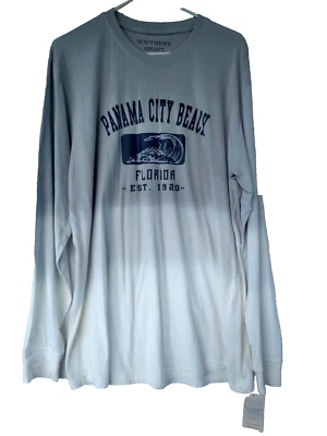 T Shirt Long Sleeve Panama City Beach PCB FL USA Souvenir Gift Unisex Top XL NWT - Image 1 of 4