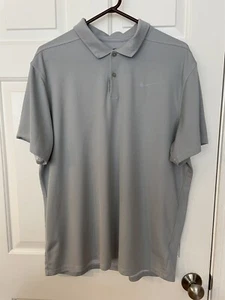 Nike Polo Shirt Men XL Gray Short Sleeve Dri Fit Golf Polo - Picture 1 of 4