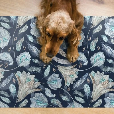 Futtermatte Hund Katze Fressnapf Unterlage Wasserdicht Napfunterlage Modell Boho - Bild 1 von 4