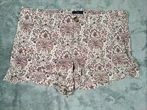 American Eagle Shorts Damen 10 rosa Blumen Shortie Stretch niedriger Bund - Bild 1 von 11