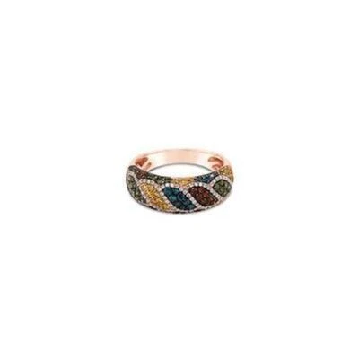 Anillo LeVian Oro Rosa 14K Diamante G-H SI1 0.94 cts Talla 7 Foto 1 de 4