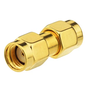 4 Stück RP-SMA Stecker auf Stecker beide Buchsen Pin Stecker RF Adapter gerade - Bild 1 von 4