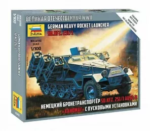 Zvezda #6243 - 1:100 Sd.Kfz. 251/1 Ausf.B 'Stuka zu Fuss' German Heavy Rocket - Bild 1 von 4