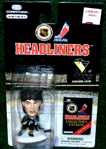 Pittsburgh Penguins Jarimor Jagr NHL 1997 Corinthian Headliners Figure Cover