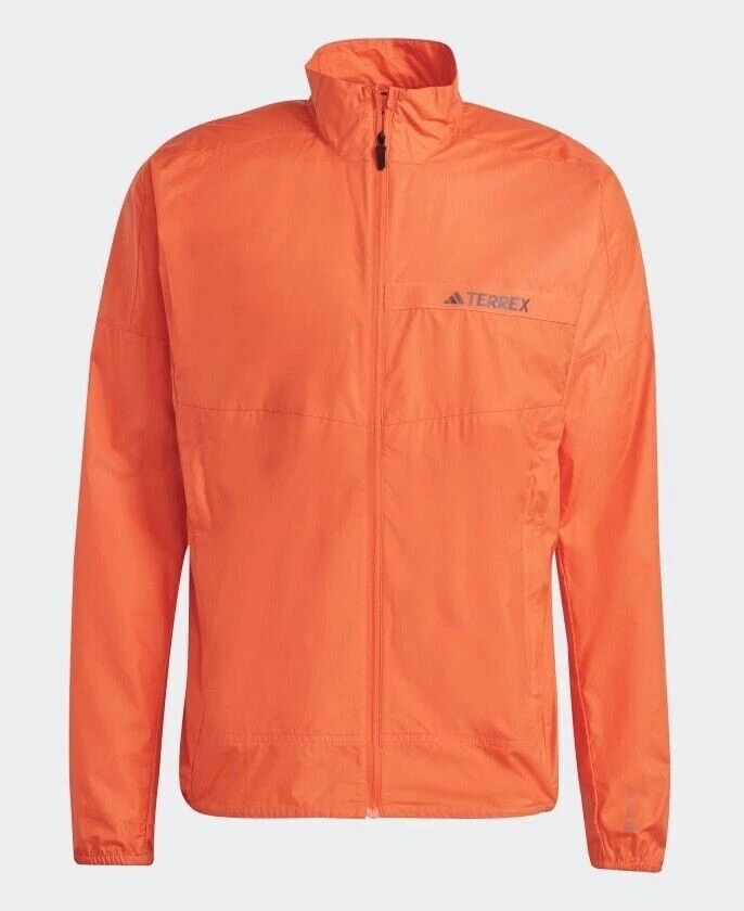 adidas Terrex Men’s XL Orange Hiking Multi Windbreaker Jacket HM4027