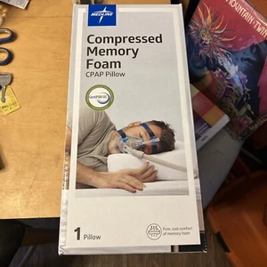 Medline Compressed Memory Foam CPAP Pillow - Firm Cool Comfort - Picture 1 of 3