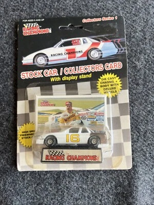 Tarjeta de coleccionista Racing Champions Inc. Stock Car 16 Larry Pearson 1989 Foto 1 de 2