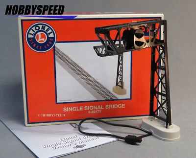 LIONEL SINGLE SIGNAL BRIDGE track accessory plug n play traffic red 6-83173 NEW - Image 1 of 4