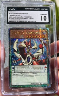 Yugioh Odd Eye Pendulum Dragon Holo TN23-EN011 CGC 10 GEM Mint Quarter Century R - Image 1 of 2