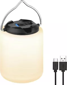 LED camping lights, rechargeable camping lights, 4-mode outdoor - Black - Picture 1 of 9