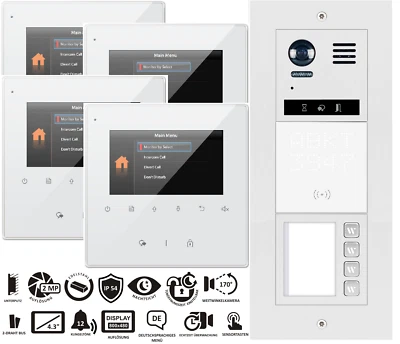 V-TEK Videocitofono 4-20Casa Famiglia Videocitofono Videocitofono Videocitofono