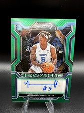 2022-23 Panini Prizm Draft Picks College Penmanship Green Armando Bacot Jr Auto