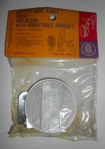 Vintage Royce Union Bicycle Accessory - 2-1/2" Round Reflector - Picture 1 of 5