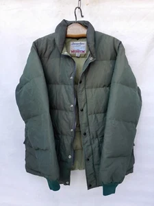 Vintage Canada Goose Puffer Jacket Mens Extra Large karki Green Made in Canada - Picture 1 of 17