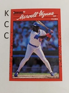 1990 Donruss Baseball Chicago Cubs #255 Marvell Wynne - Picture 1 of 2
