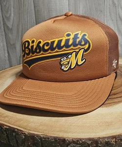 Montgomery Biscuits Youth 47 Brand Trucker Snapback Adjustable Hat Cap MiLB - Picture 1 of 11