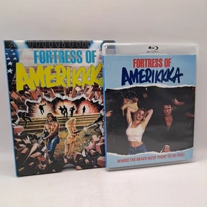 Fortress of Amerikkka (Blu-ray, 1989) Vinegar Syndrome Limited Slipcover Poster - Foto 1 di 12