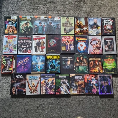 Лот 30+ DVD фильмы научно-фантастическая комедия анимационный экшн Джон Уик клерки Гарри Поттер  - Изображение 1 из 3