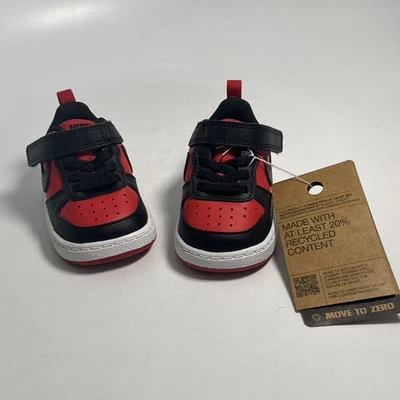 Nike Court Borough Low Recraft TD University Rojo Infantil Zapatos DV5458-600 Talla 3C Foto 1 de 4